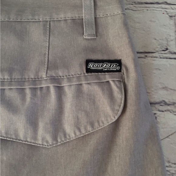 Ron- Jon Surf shop Skate Board flat front back pockets size 32 surf shorts - Picture 2 of 7